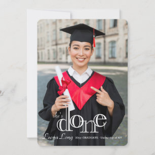 Done Photo Graduation Announcement