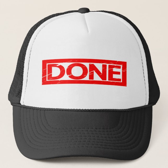 Done Stamp Trucker Hat (Front)