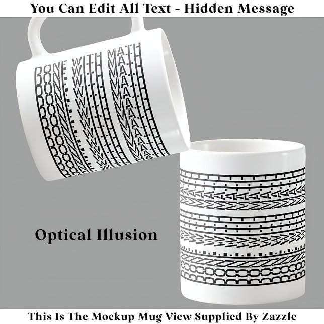 Done With Math Hidden Message 120B Funny Student  Coffee Mug (Creator Uploaded)