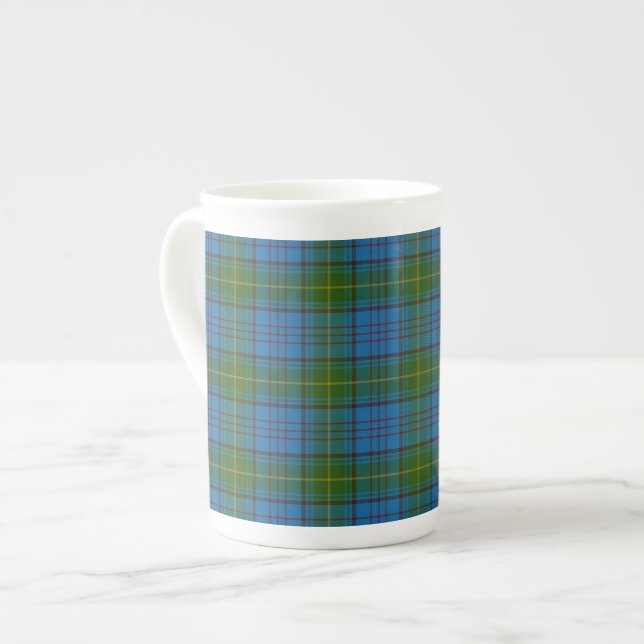 Donegal County Irish Tartan Bone China Mug (Front Left)