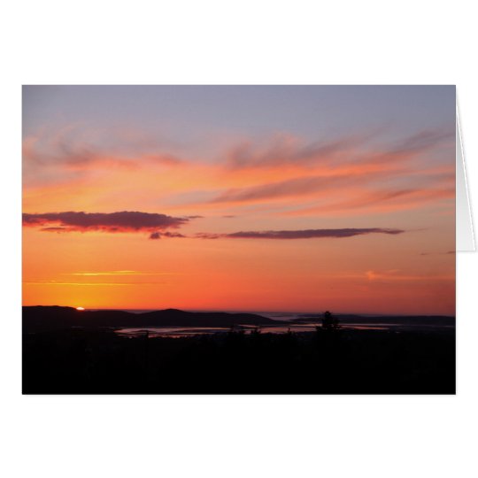 Donegal sunset card