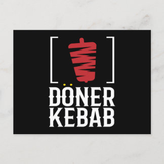 Döner Kebab Kebab Rotisserie Snack Postcard