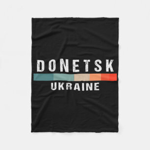 Donetsk Ukraine City Trip Fleece Blanket