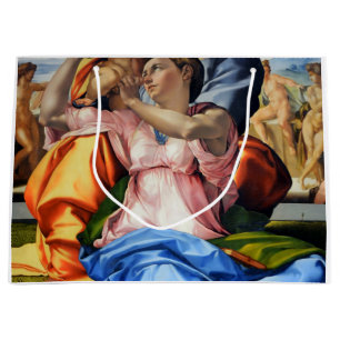 Doni Tondo, Doni Madona (detail), Michelangelo, 15 Large Gift Bag