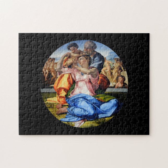 Doni Tondo, Doni Madona, Michelangelo, 1507 Jigsaw Puzzle (Horizontal)