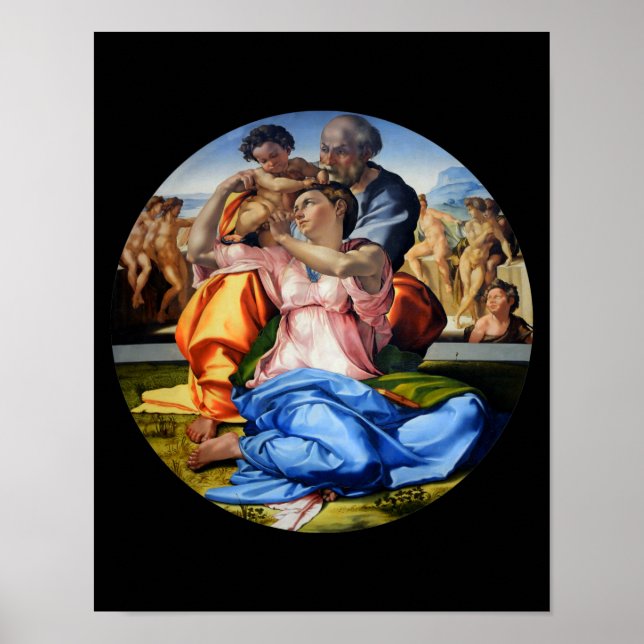 Doni Tondo, Doni Madona, Michelangelo, 1507 Poster (Front)