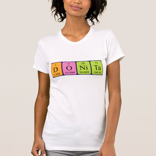 Donita periodic table name shirt (Front)