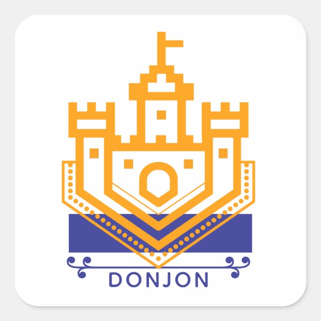 Donjon Square Sticker (Front)