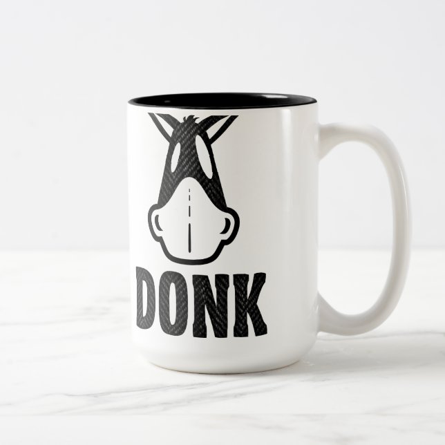 DONK - Black on White - Mug (Right)