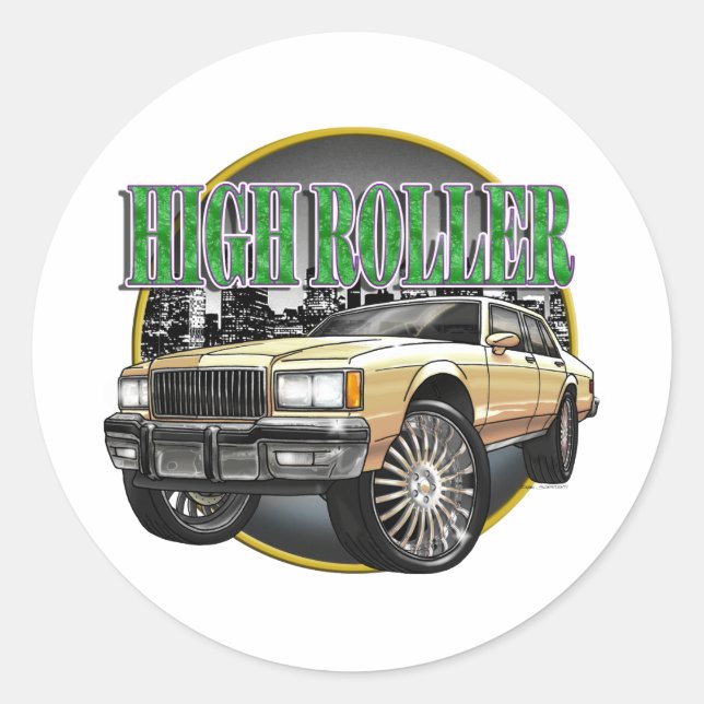 Donk Caprice Creme Classic Round Sticker (Front)