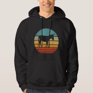 Donkey  60s 70s  Gifts Farmer Men Women Farm Hoodie