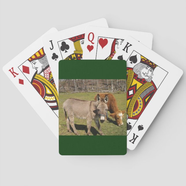 Donkey and Cow Bicycle® Playing Cards (Back)