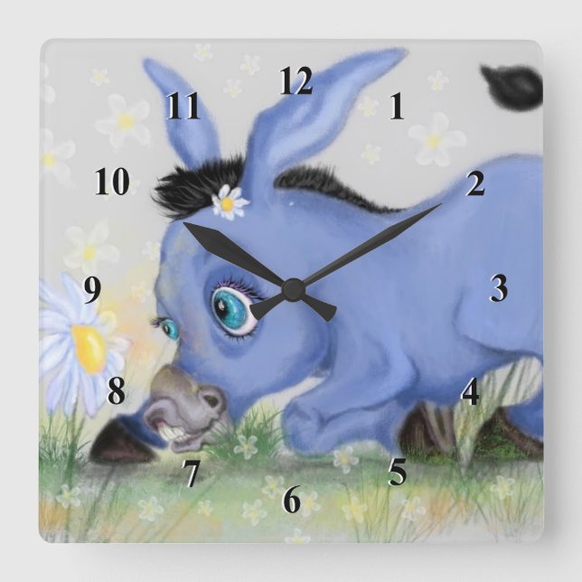 Donkey and Daisy Clock (Front)
