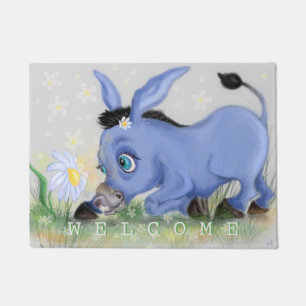 Donkey and Daisy Funny Doormat