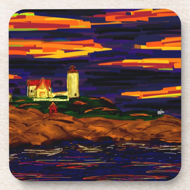 donkey and lighthouse coaster (Front)