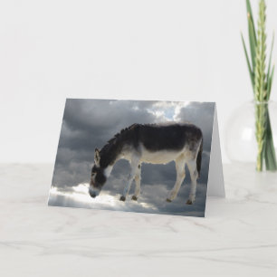 Donkey Animal Spirit Friend in the Sky - Blank Card