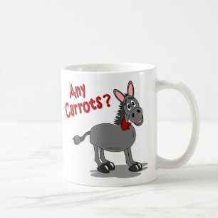 Donkey asking for Carrots Coffee Mug