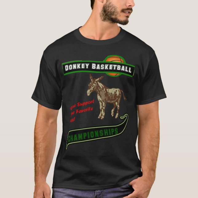 Donkey basketball gift basketball funny  T-Shirt (Front)