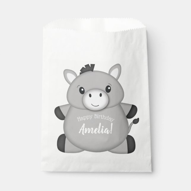 Donkey Birthday Party Favour Bag (Front)