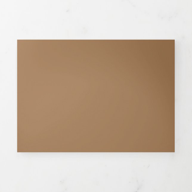 Donkey Brown,Dust,Grey Olive, Tri-Fold Card (Cover)