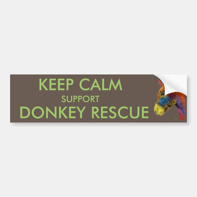 DONKEY BUMPER STICKER (Front)