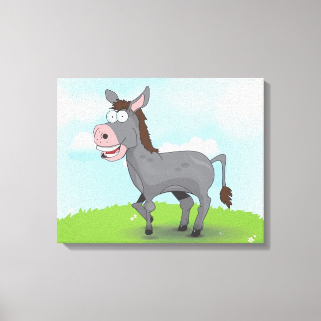 Donkey Canvas Print (Front)