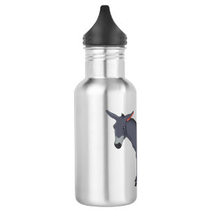 Donkey cartoon illustration 532 ml water bottle