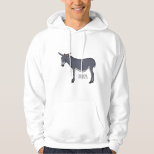 Donkey cartoon illustration hoodie