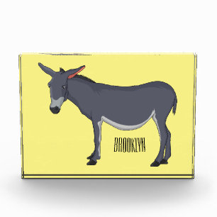 Donkey cartoon illustration  photo block