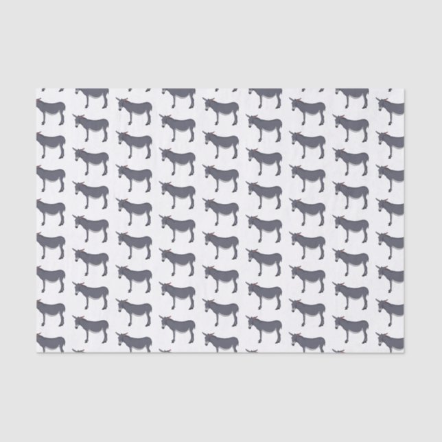 Donkey cartoon illustration  tissue paper (Front)