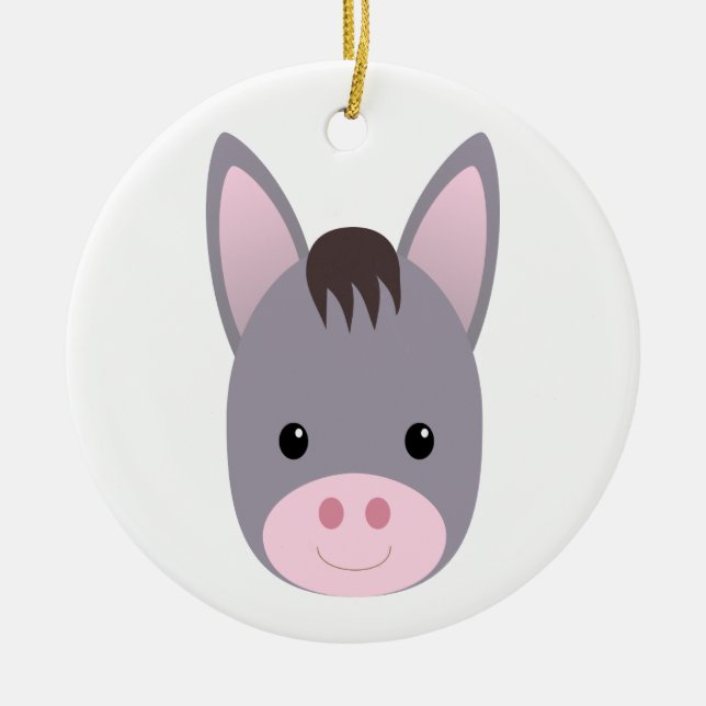 Donkey Ceramic Ornament (Front)