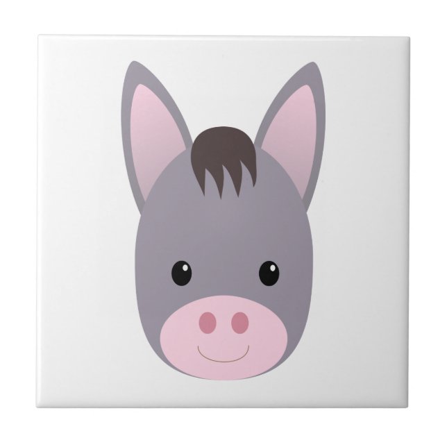 Donkey Ceramic Tile (Front)