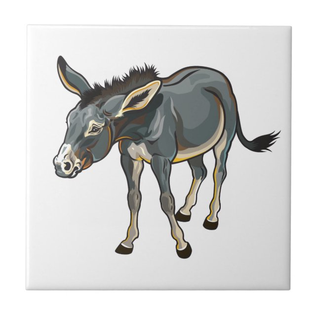 donkey ceramic tile (Front)
