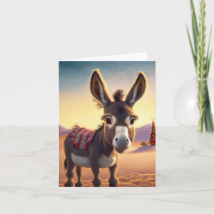 Donkey Christmas Card