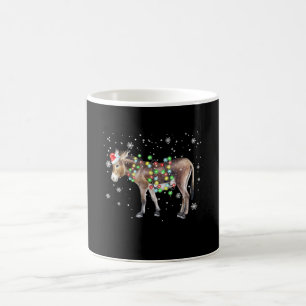 Donkey Christmas Lights Colour Santa Donkey Gif Coffee Mug