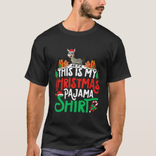 Donkey Christmas Pajama Shirt - Donkey Lover Xmas