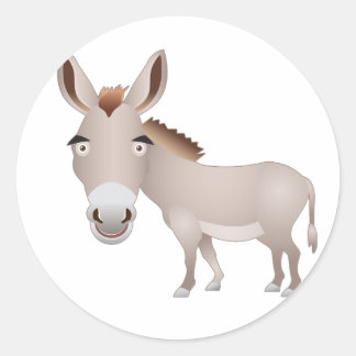 Donkey Classic Round Sticker
