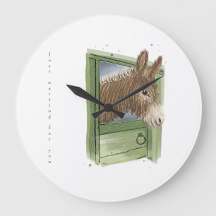 Donkey clock - Cute -  Just waiting for you 