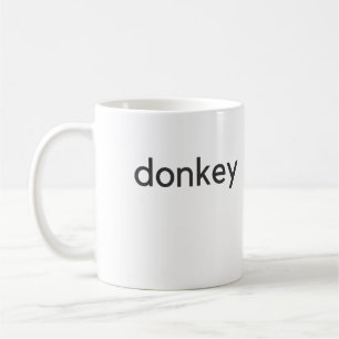 donkey dark coffee mug