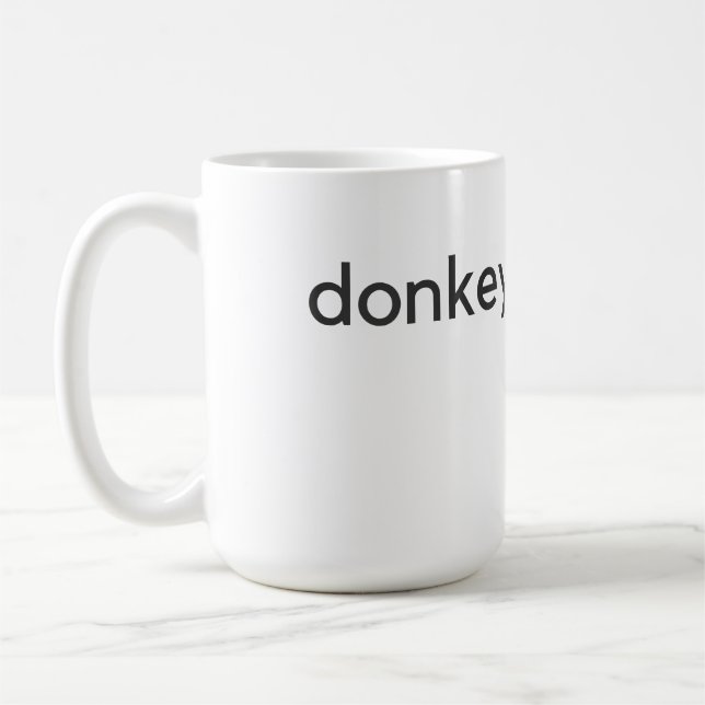 donkey dark coffee mug (Left)