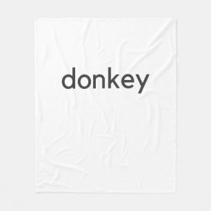 donkey dark fleece blanket