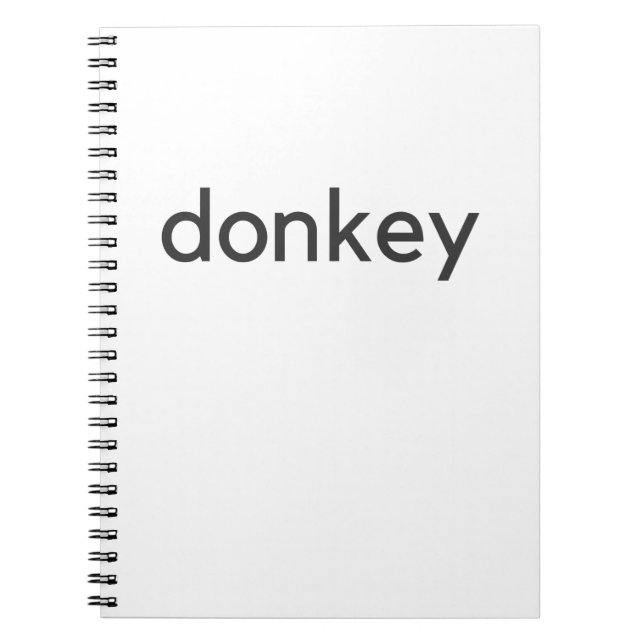 donkey dark notebook (Front)