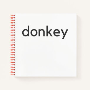 donkey dark notebook