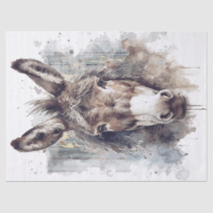 Donkey Decoupage Tissue Paper
