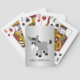 Donkey Design Any Colour Background Playing Cards
