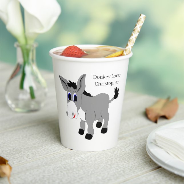 Donkey Design Paper Cups (Insitu)