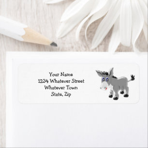Donkey Design Personalised Return Address Label