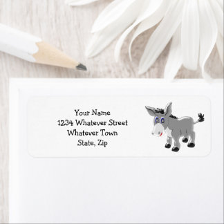 Donkey Design Personalised Return Address Label