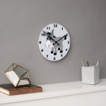 Donkey Design Round Clock<br><div class="desc">This donkey design wall clock is a timekeeping device designed to hang on a wall, serving as both a functional tool and a decorative focal point for a room. Made from acrylic and features a pre-installed backside hanging slot for easy hanging and a non-ticking design. You can customise this wall...</div>