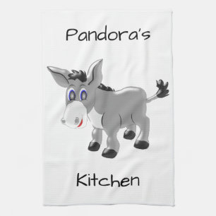 Donkey Design Tea Towel